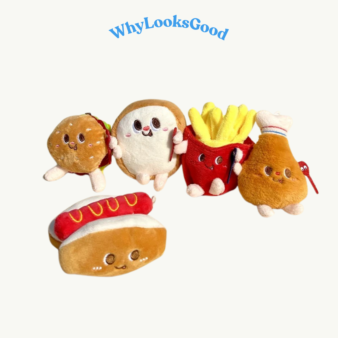Fast Food Series Catnip Cat Toys - Hotdog