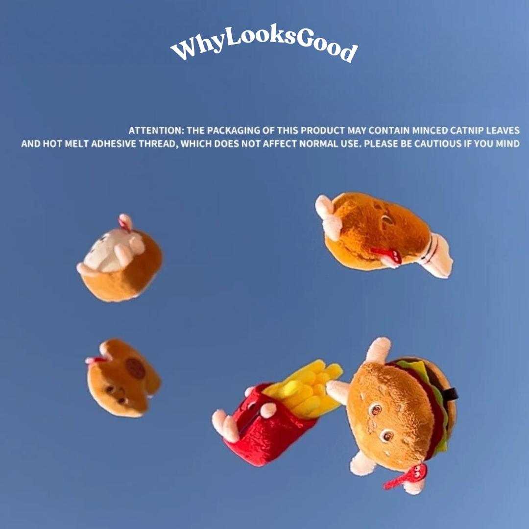 Fast Food Series Catnip Cat Toys - Hotdog