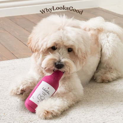 Korean Plush Wine Bottle Dog Toy