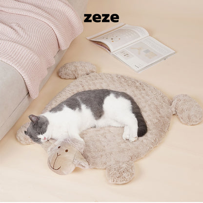 ZEZE Ultra-Soft Lamb Plush Pet Mat for Cats and Dogs