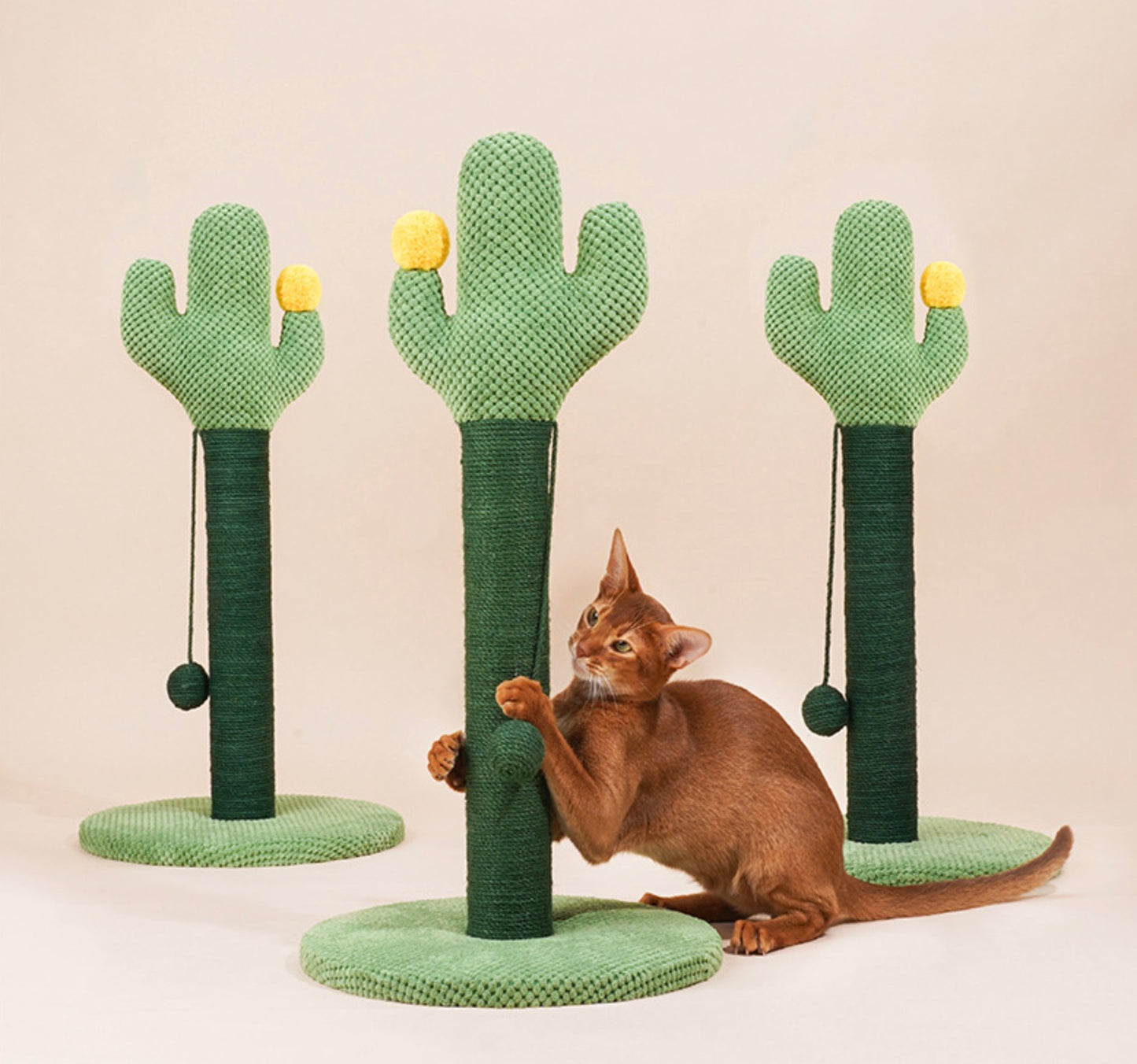 ZEZE Cactus Cat Scratching Post with Catnip Toy