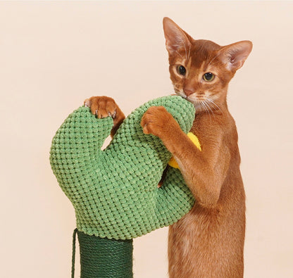 ZEZE Cactus Cat Scratching Post with Catnip Toy