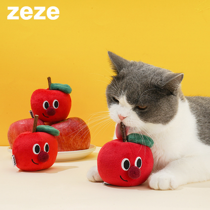 ZEZE Red Apple Silvervine Cat Toy