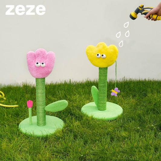 ZEZE Tulip Cat Scratching Post (Multi-color)