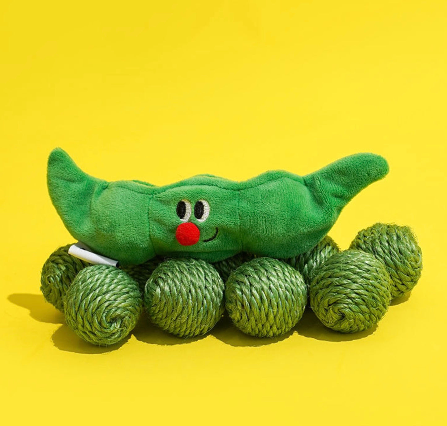 ZEZE Green Pea Sisal Ball Cat Toy (3 in 1)