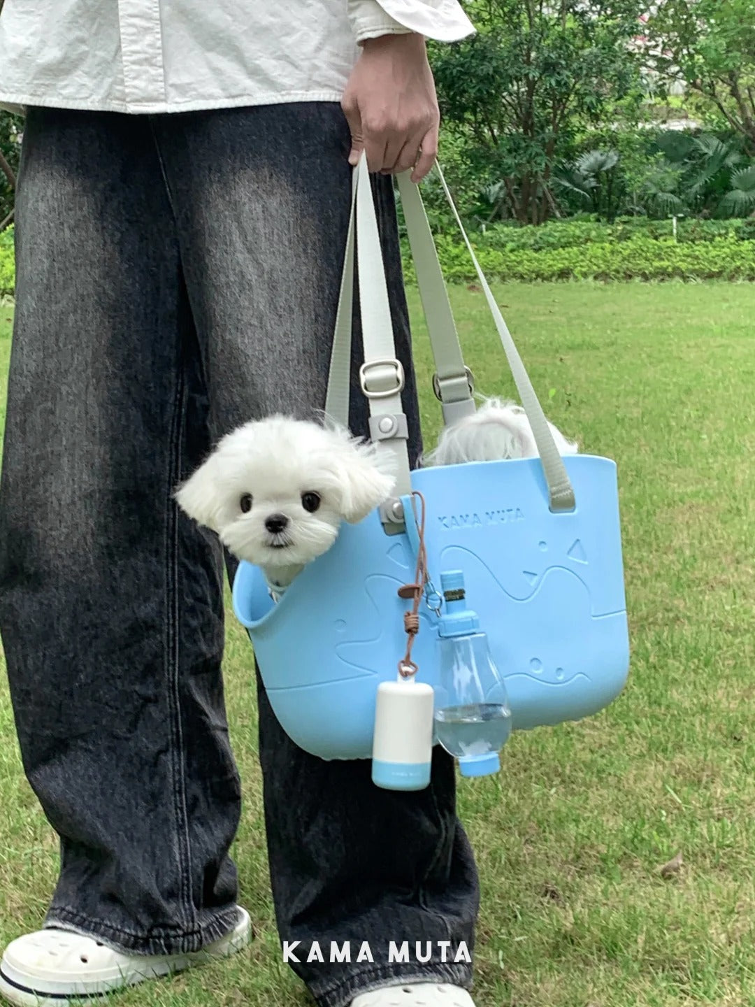 KAMA MUTA Deluxe Mini Pet Tote Bag - Blue