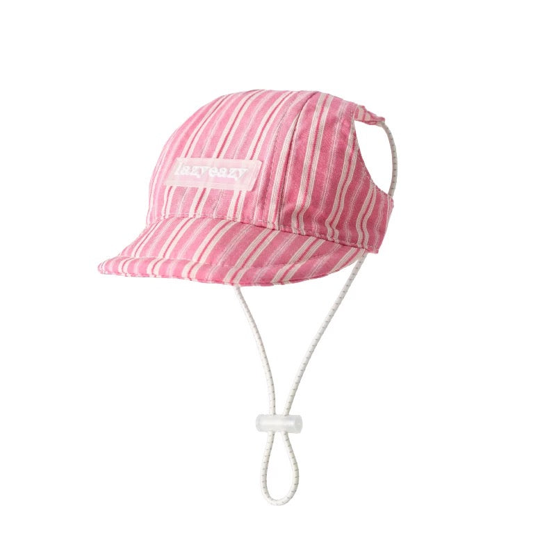 [Pre-order] LAZYEAZY Stripe Cap - Pink