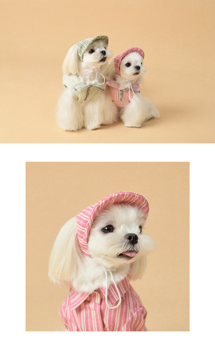[Pre-order] LAZYEAZY Stripe Cap - Pink